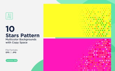 Sfondo con motivo a stelle multicolore 288