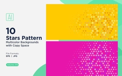 Star Pattern Background Multi Colors 219