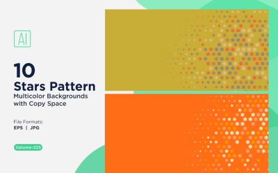 Star Pattern Background Multi Colors 225