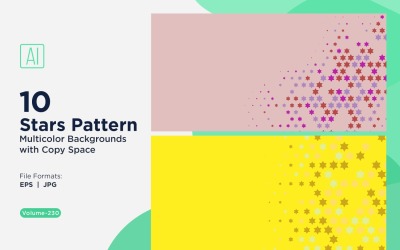Star Pattern Background Multi Colors 230
