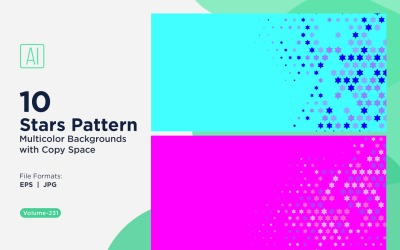 Star Pattern Background Multi Colors 231