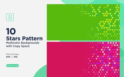 Star Pattern Background Multi Colors 245