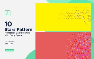 Star Pattern Background Multi Colors 247