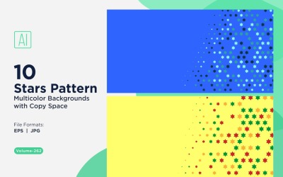 Star Pattern Background Multi Colors 262
