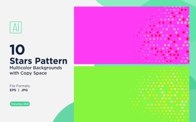 Sfondo con motivo a stelle multicolore 264