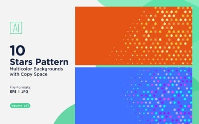 Star Pattern Background Multi Colors 267