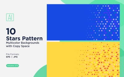 Star Pattern Background Multi Colors 273