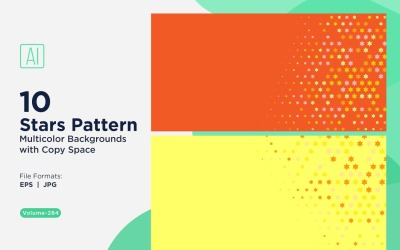 Star Pattern Background Multi Colors 284