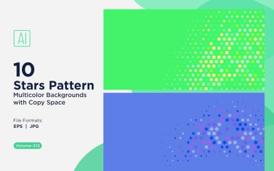 Sternenmuster-Hintergrund, mehrere Farben 212