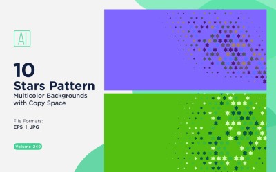 Sternenmuster-Hintergrund, mehrere Farben 249