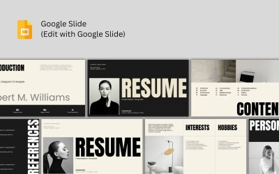 Återuppta Google Slides-mall.