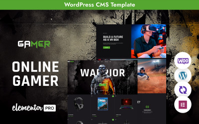 Gamer - Tema WordPress multiuso responsivo para estúdio de jogos online