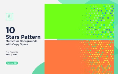 Sfondo con motivo a stelle multicolore 307