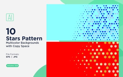 Sfondo con motivo a stelle multicolore 328
