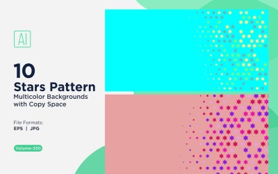 Sfondo con motivo a stelle multicolore 330