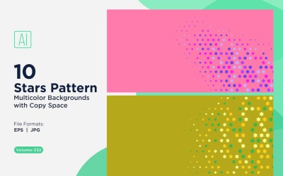 Sfondo con motivo a stelle multicolore 332