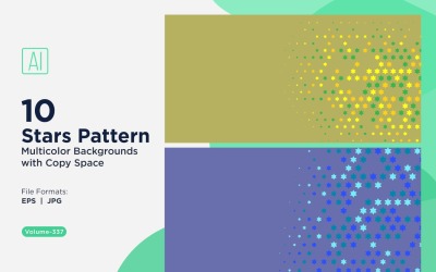 Sfondo con motivo a stelle multicolore 337