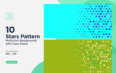 Sfondo con motivo a stelle multicolore 350