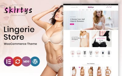 Skirtys – Fehérnemű és felnőtt bolt Elementor WooCommerce téma
