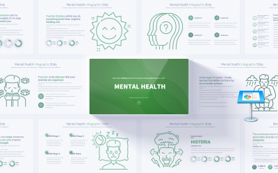Sokoldalú Mental Health Keynote prezentációs sablon