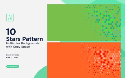 Star Pattern Background Multi Colors 255