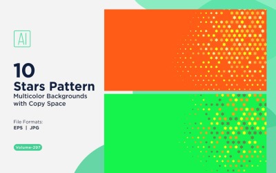 Star Pattern Background Multi Colors 297