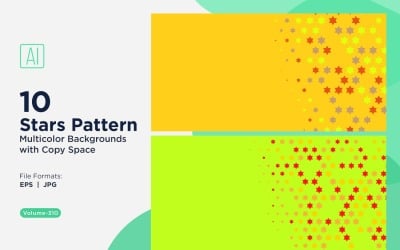 Star Pattern Background Multi Colors 310