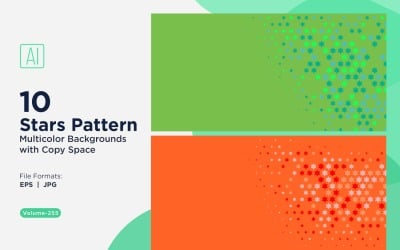 Sternenmuster-Hintergrund, mehrere Farben, 255