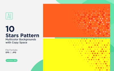 Sternenmuster-Hintergrund, mehrere Farben, 282