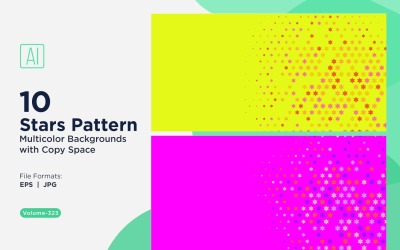 Sternenmuster-Hintergrund, mehrere Farben, 323