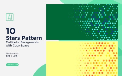 Sternenmuster-Hintergrund, mehrere Farben, 324