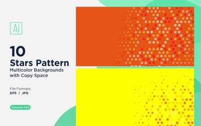 Sternenmuster-Hintergrund, mehrere Farben, 326