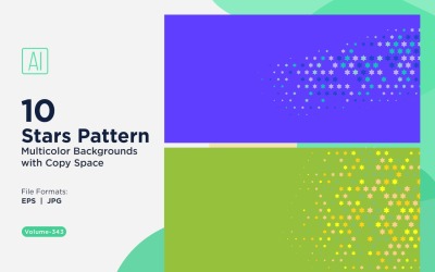 Sternenmuster-Hintergrund, mehrere Farben, 343