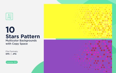 Sterpatroon Achtergrond Multi Kleuren 347