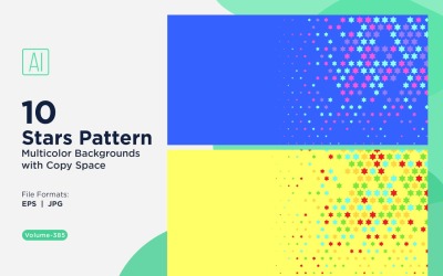 Sfondo con motivo a stelle multicolore 385