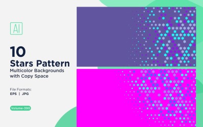 Sfondo con motivo a stelle multicolore 390
