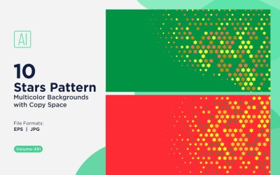 Sfondo con motivo a stelle multicolore 391