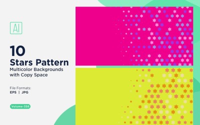 Star Pattern Background Multi Colors 358