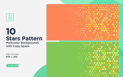 Star Pattern Background Multi Colors 365
