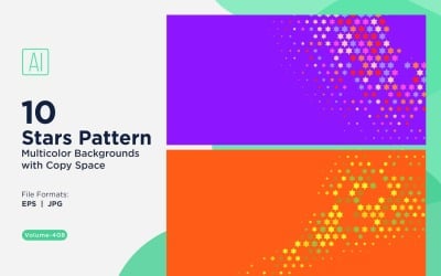Star Pattern Background Multi Colors 408
