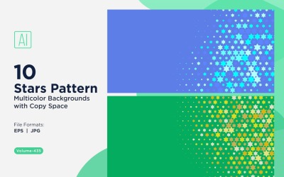 Bunter Sternenmuster-Hintergrund 435