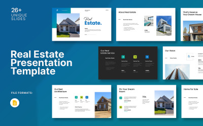 Elegantní šablona prezentace Google Slide Real Estate