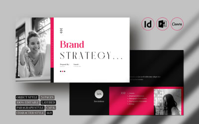 品牌战略演示模板 - InDesign