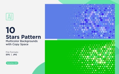 Sfondo con motivo a stelle colorate 421