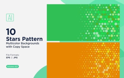 Sfondo con motivo a stelle colorate 427