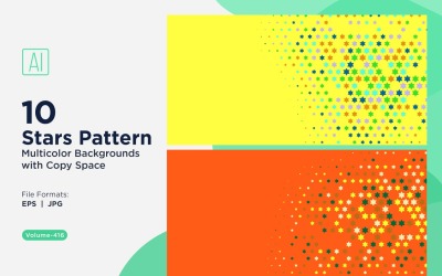 Sternenmuster-Hintergrund, mehrere Farben 416