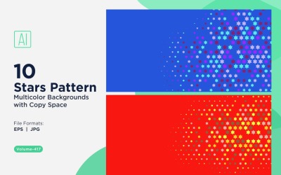 Sternenmuster-Hintergrund, mehrere Farben 417