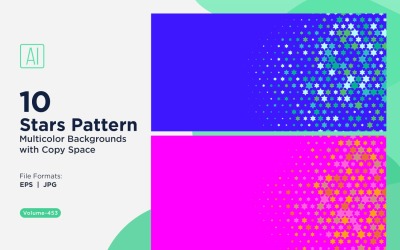 Bunter Sternenmuster-Hintergrund 453