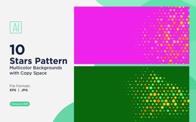 Bunter Sternenmuster-Hintergrund 485