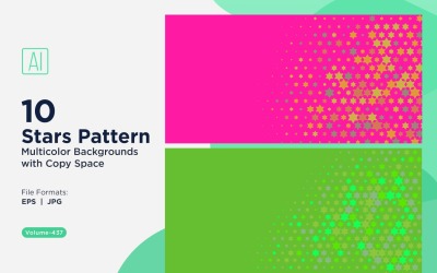 Colorful Stars Pattern Background 437